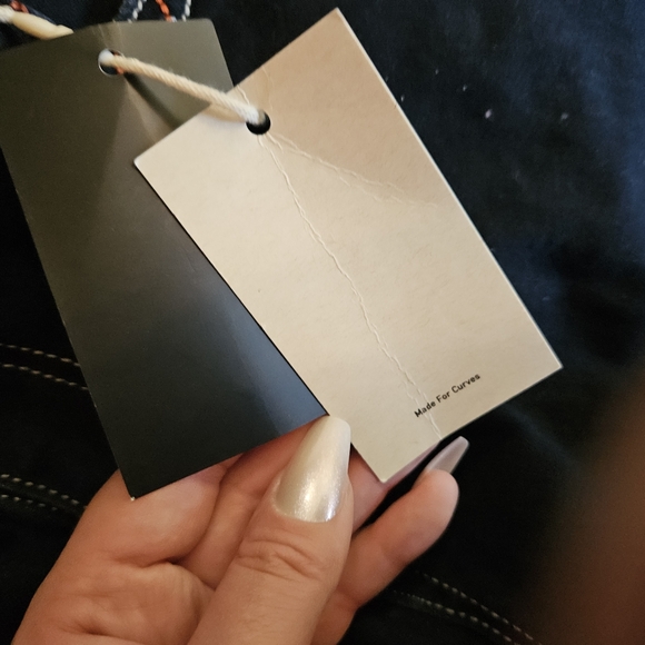 Flamingals Embroidered Dark Blue Jeans - Picture 4 of 8